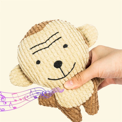 Cute Dog Plush Toys Teething Chew Squeak Dog Toys For Small Medium Breed Cat Bite Resistant Squeaky Juguetes Para Perros Cat Toy