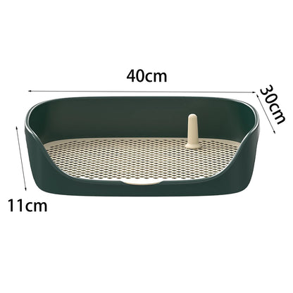 Pet Dog Toilet for Cat Portable Indoor Outdoor with Protection Wall Training Pad Holder Lavatory Basin Litter Box Trainer Corne