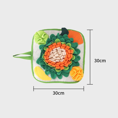 Pet Sniffing Mat Rabbit Feeding Mat Hamster Sniffing Training Toy Foraging Blanket Emotional Relief Slow Eating Pad