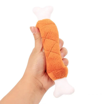 Pet Push Toys, Dogs, Self Relieving and Vocalizing Toys, Cat Teeth Grinding and Bite Resistant Interactive Toys Bone