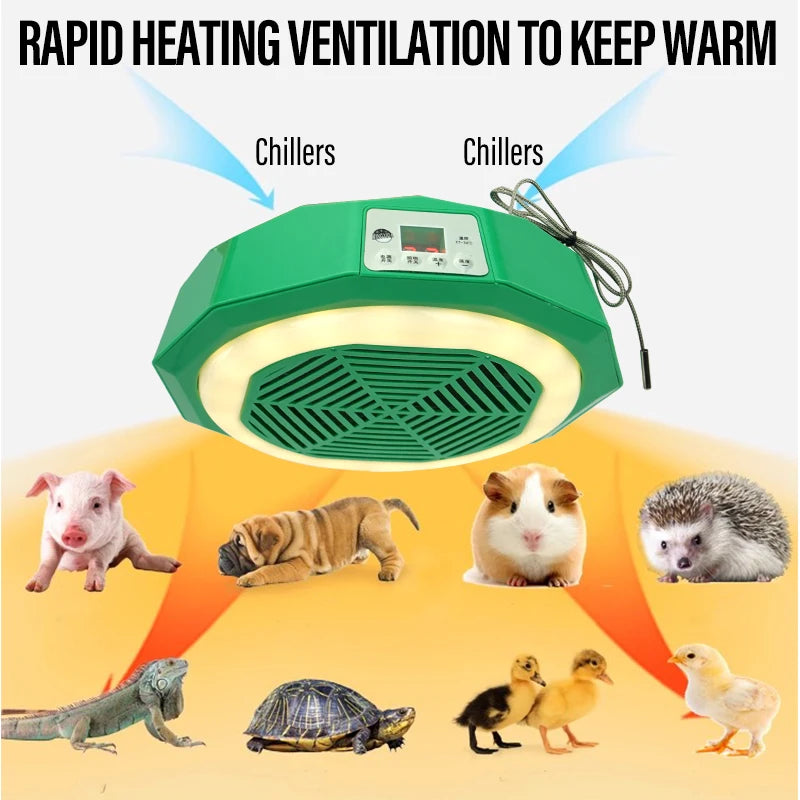 220V Pet Intelligent Heating Lamp Animal Warm Light Pet Temperature Control Air Conditioning Heating Poultry Brooding Incubator