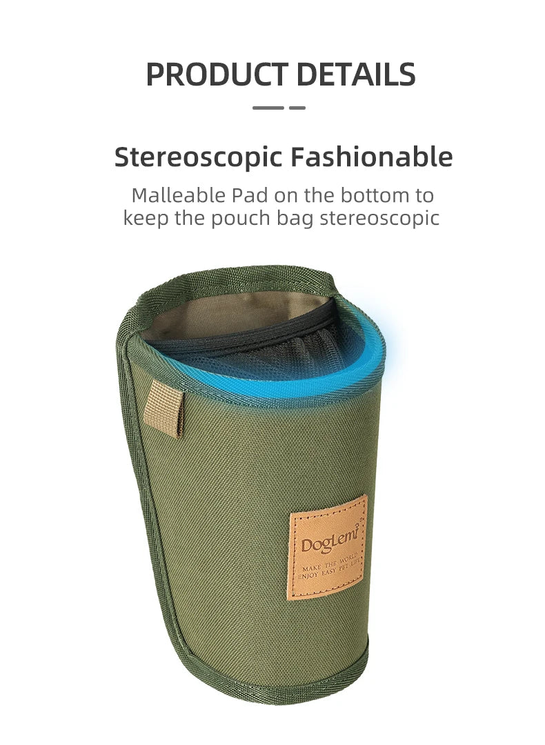 Portable Dog Snack Pocket Outdoor Walking Dog Snack Bag Pet Waist Pack Storage Pouch Puppy Training Bag Food Reward Pet Supplies