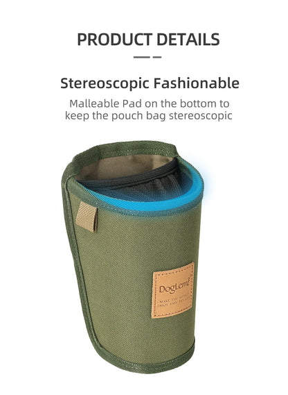 Portable Dog Snack Pocket Outdoor Walking Dog Snack Bag Pet Waist Pack Storage Pouch Puppy Training Bag Food Reward Pet Supplies