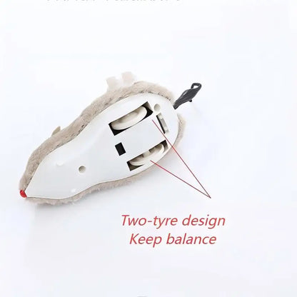 1Pc Funny Lifelike Plush Mouse Running Rat Toy for Cats Dogs Tail Mouse Pets Kids Random Color