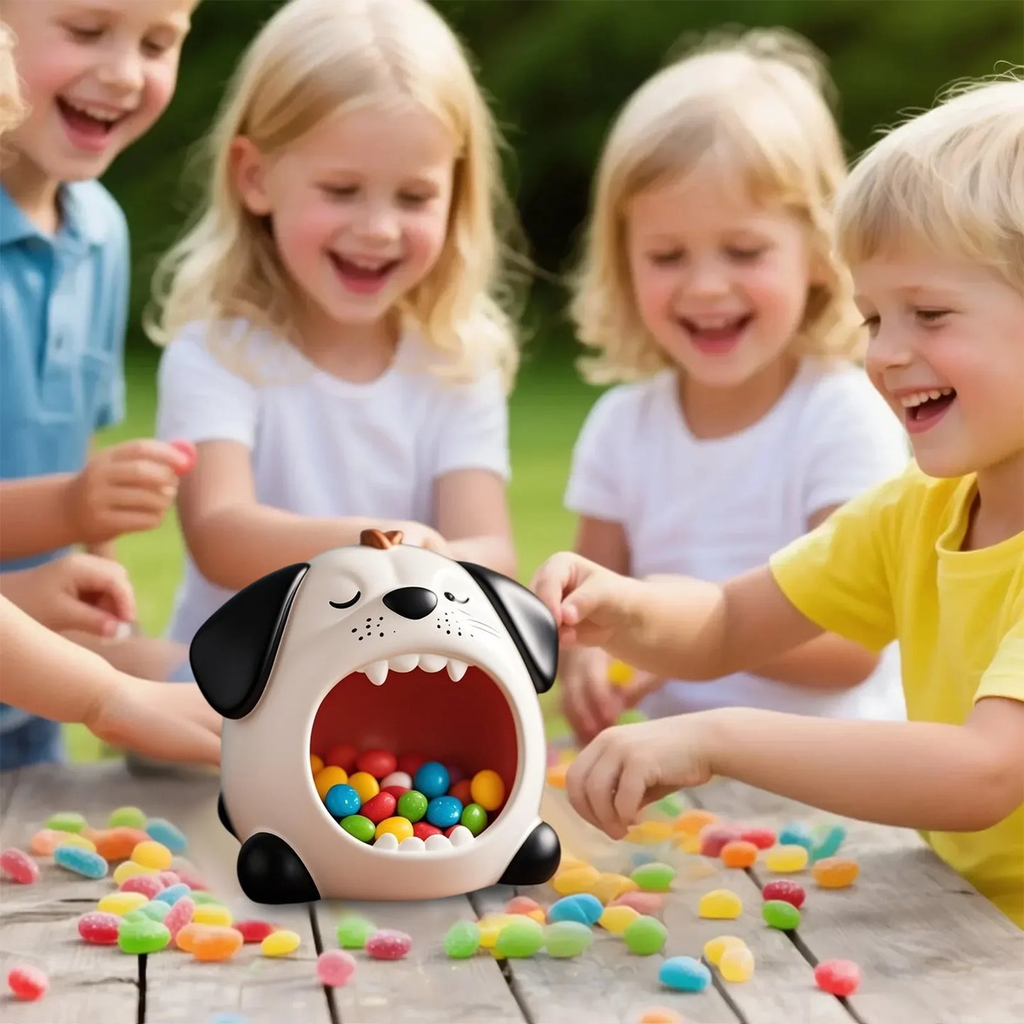 Pet Statue Snack Storage Container Cartoon Resin Desktop Storage Ornaments Household Storage Holder Decoration Supplies Gifts