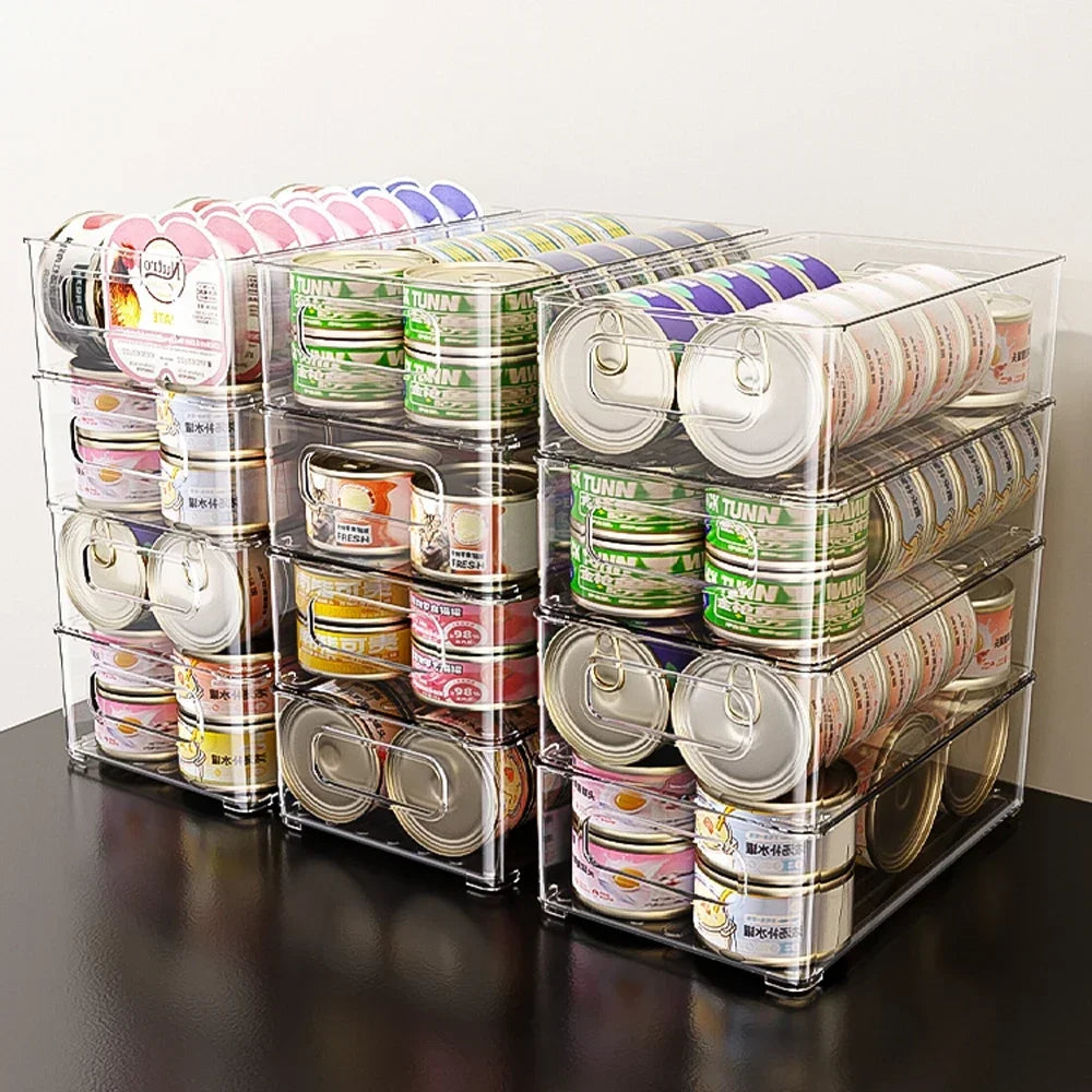 1pc Pet Can Storage Box Stackable Storage Baskets for Storing Pet Cat Dog Snacks Sundries Desktop Large-Capacity Storage Baskets