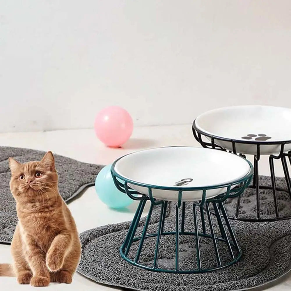 Nordic For Dog Cat Puppy Kitten Snack Canned Plate Elevated Pet Supplies Water Feeder Container Cat Food Bowl Pet Feeder Bowl