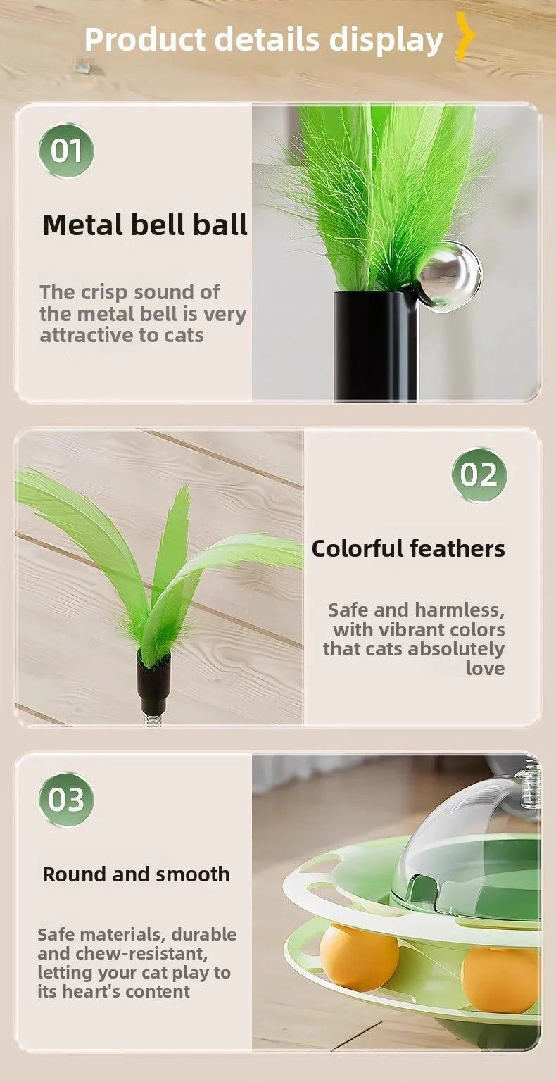 Pet Toys: Self-Entertainment Teaser Wands, Tumbler Turntable Treat Dispensers, and Ultimate Self-Entertainment Gadgets for Cats