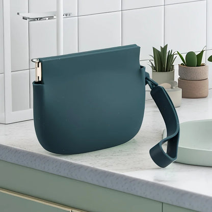 1 Silicone Dog Snack Bag, Portable Pet Snack Bag, Easy To Clean and Waterproof, Convenient Pet Food Bag for Outdoor Training