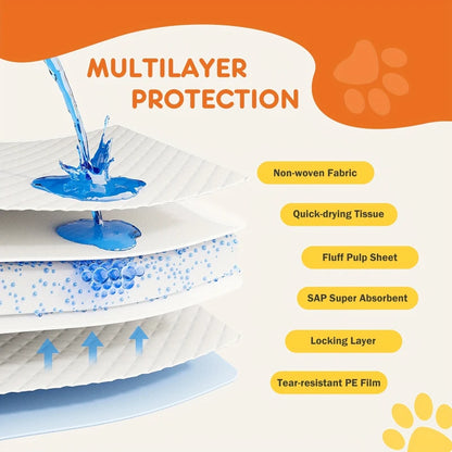 Disposable Pet Diapers Cat DogPig Pet Care Pads High Water Absorption Pet Diapers Disposable Diapers for Dogs Elderly People