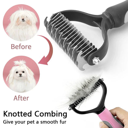 Dog Cat Hair Removal Comb Pet Long Hair Short Hair Pet Grooming Care Brush Trimming Dematting Brush Dog Pet Grooming Equipment