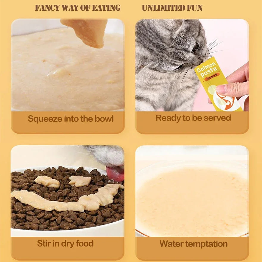 Cat Creamy Bars Stick Treats Mix Flavor Cat Liquid Snack Private Label Wet Snack For Cats