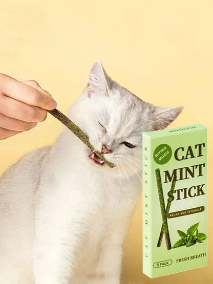 1-3pcs Natural Catnip Pet Cat Molar Toothpaste Stick Cat Snacks Sticks Pet Cleaning Teeth Cat Toys Silver Vine Pet Toy