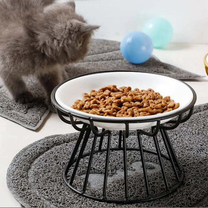 Nordic For Dog Cat Puppy Kitten Snack Canned Plate Elevated Pet Supplies Water Feeder Container Cat Food Bowl Pet Feeder Bowl