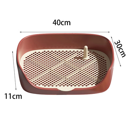 Pet Dog Toilet for Cat Portable Indoor Outdoor with Protection Wall Training Pad Holder Lavatory Basin Litter Box Trainer Corne