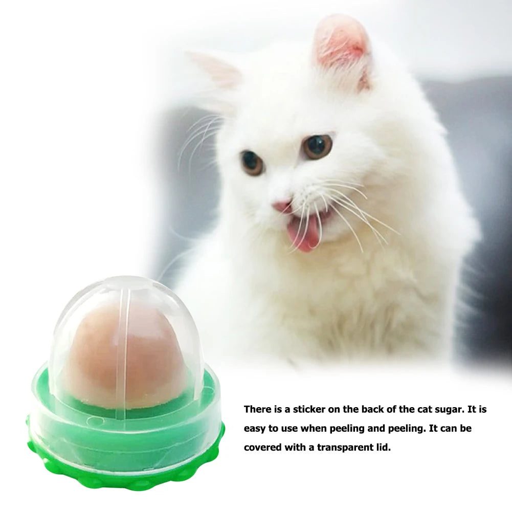 Cat Catnip Licking Candy Snack for Kitten Nutrition Fish Gel Energy Sugar Ball Kitten Increase Drinking Energy Ball Snack
