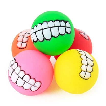 Pet Dog Puppy Ball Teeth Silicon Chew Toys Sound Novelty Playing Funny Toys Dog Accessories Dog Toys For Large Dogs Игрушки