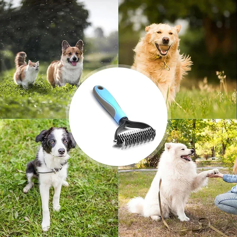 Dog Cat Hair Removal Comb Pet Long Hair Short Hair Pet Grooming Care Brush Trimming Dematting Brush Dog Pet Grooming Equipment