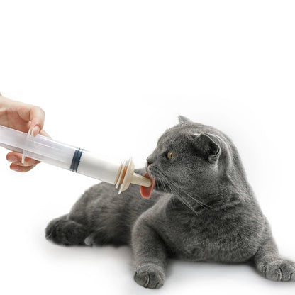 Pet Feeding Nipple For Puppy Dog Cat Hamster Feeding Pacifier Medicine Feeding Oral Syringe With Silicone Nipple Feeder