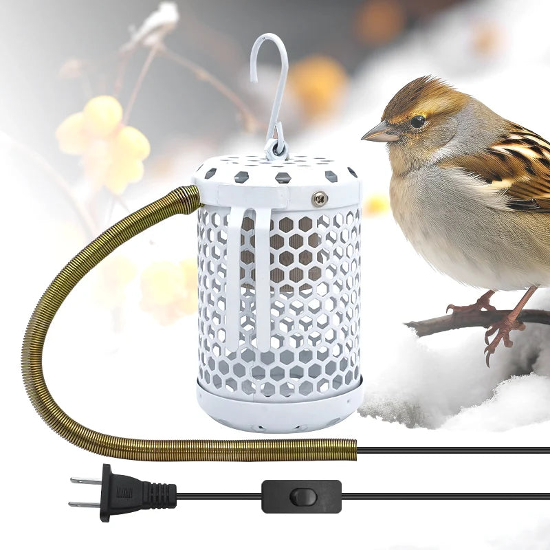 Pet Parrot Heater Preservation Cage Heating Lamp Anti-bite Anti-scalding Reptile Warm Lights Accessories Bird Supplies 220V