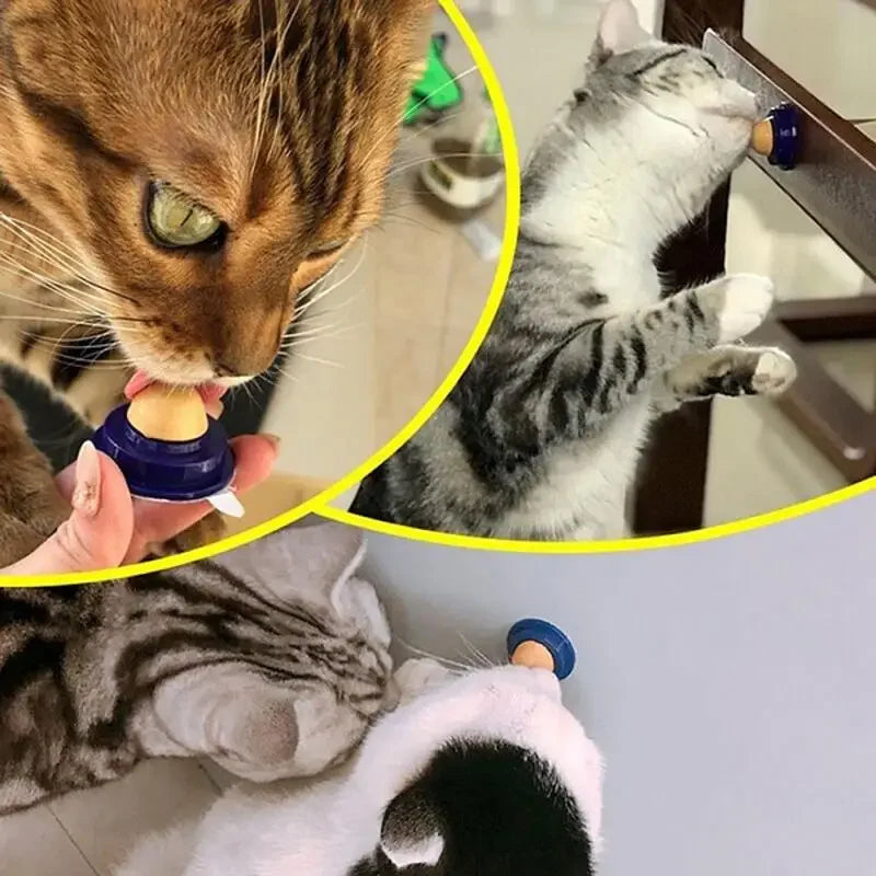 1Pcs Catnip Sugar Cats Snacks Licking Candy Nutrition Energy Ball Toys for Cat Kitten Playing Pet Cat Products
