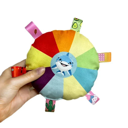 Funny Rainbow Plush Flying Saucer Dog Toys Outdoor Interactive Training Games Chew Toy Pets Flying Discs Toys Dog Accessories