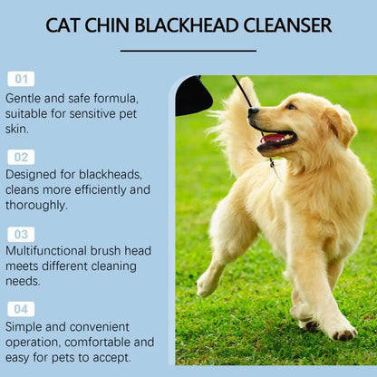 30g Pet Chin Cleaner Blackhead Cleaning Lotion Pet Chin Acne Care Brush Grooming Supplies Tooth Stain Remover For Dogs Cats