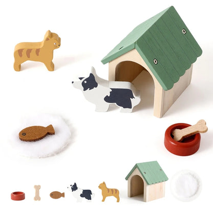 Toy House Accessories Pet Set Great Pet Play Set For Dollhouses Fun Games That Encourage Creativity And Imagination in Children