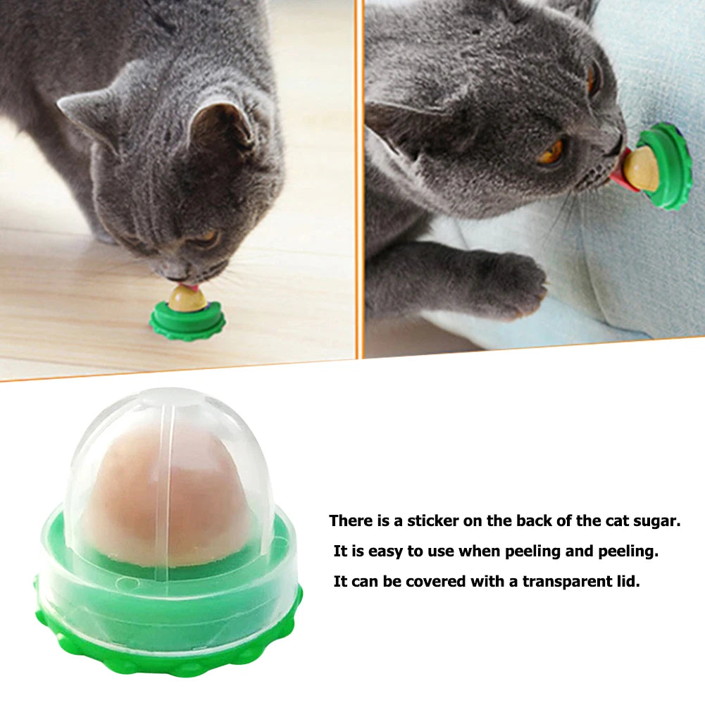 Cat Catnip Licking Candy Snack for Kitten Nutrition Fish Gel Energy Sugar Ball Kitten Increase Drinking Energy Ball Snack