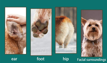 4-In-1 Pet Grooming And Care Set 4Different Blades Pet Hair Shaver Low Noise Pet Clippers Rechargeable Cordless Safe Dog Trimmer