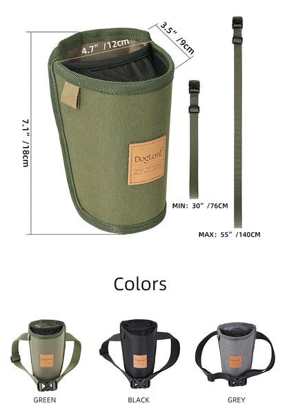 Portable Dog Snack Pocket Outdoor Walking Dog Snack Bag Pet Waist Pack Storage Pouch Puppy Training Bag Food Reward Pet Supplies