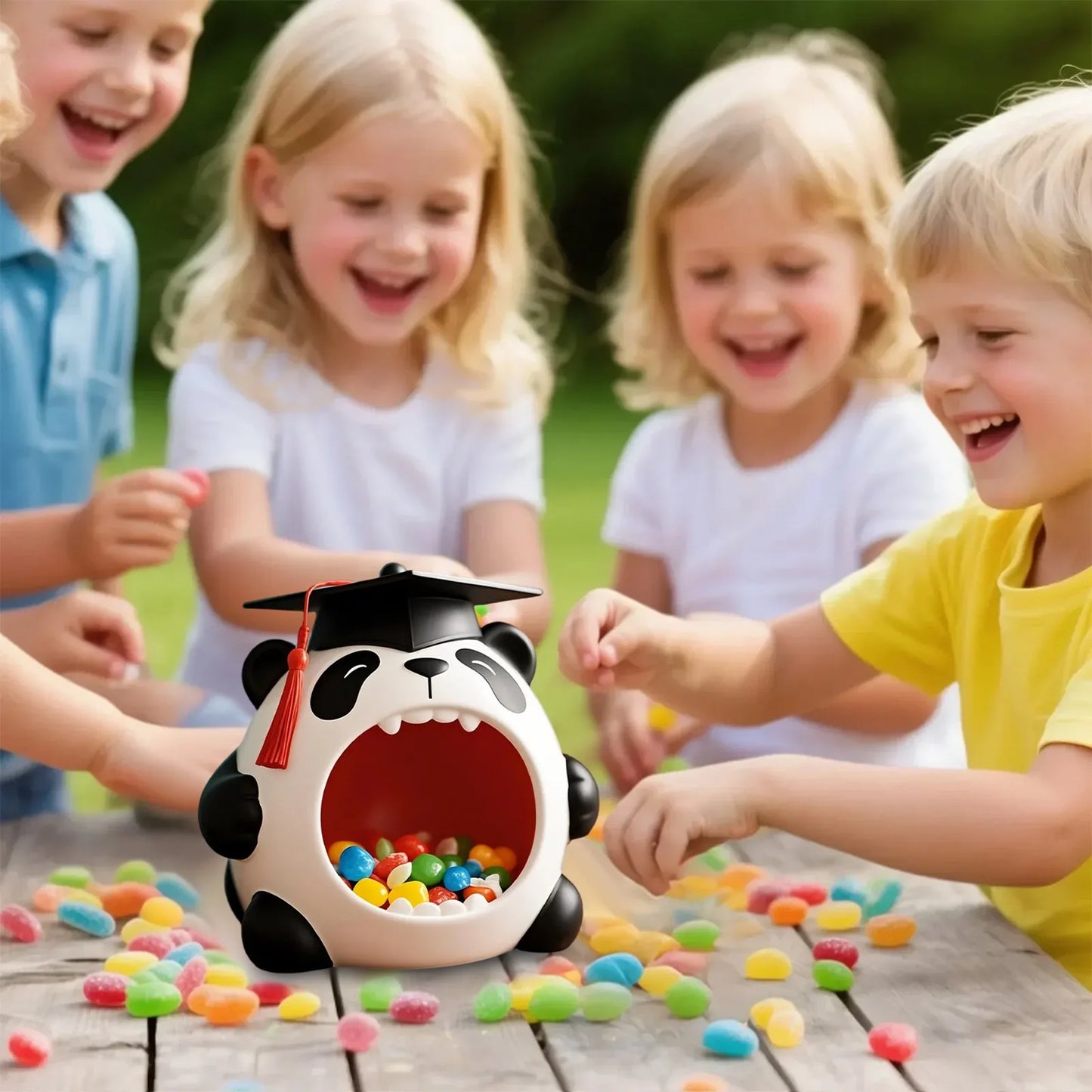 Pet Statue Snack Storage Container Cartoon Resin Desktop Storage Ornaments Household Storage Holder Decoration Supplies Gifts