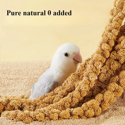 Parakeet snack grain with shell yellow millet Xuanphoenix tiger skin feed bird food bird food Wenbird pearl bird snack