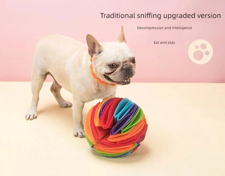 Dog Snuffle Ball Mat Sniffing Training Food Nose Blanket Detachable Slow Feeding Pads Puzzle Toy for Puppy Cats Pet Supplies