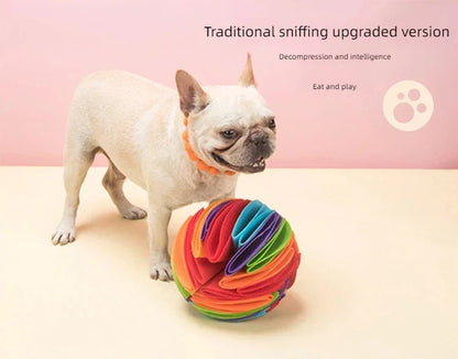 Dog Snuffle Ball Mat Sniffing Training Food Nose Blanket Detachable Slow Feeding Pads Puzzle Toy for Puppy Cats Pet Supplies