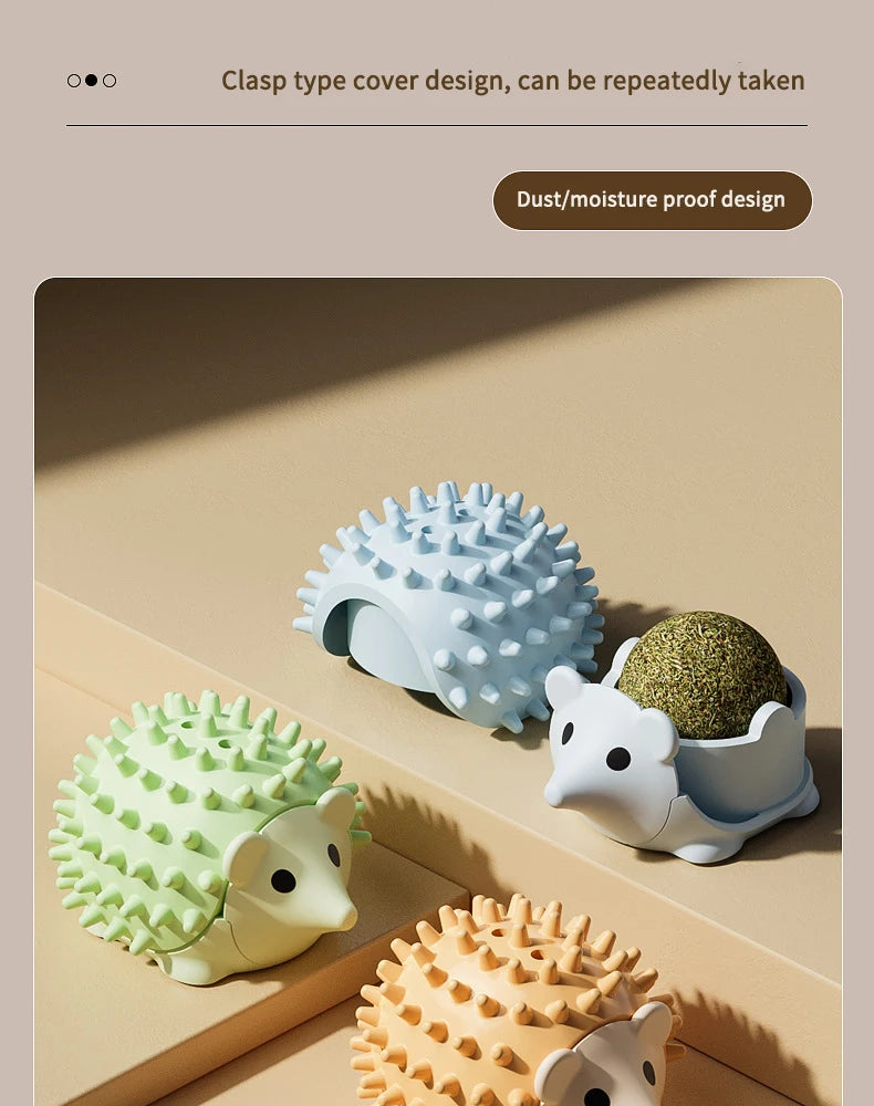 Catnip Balls Funny Lickable Cat Snack Catnip Balls Kitten Playing Chewing Cleaning Teeth Toy for Small Medium Cats Pet Supplies