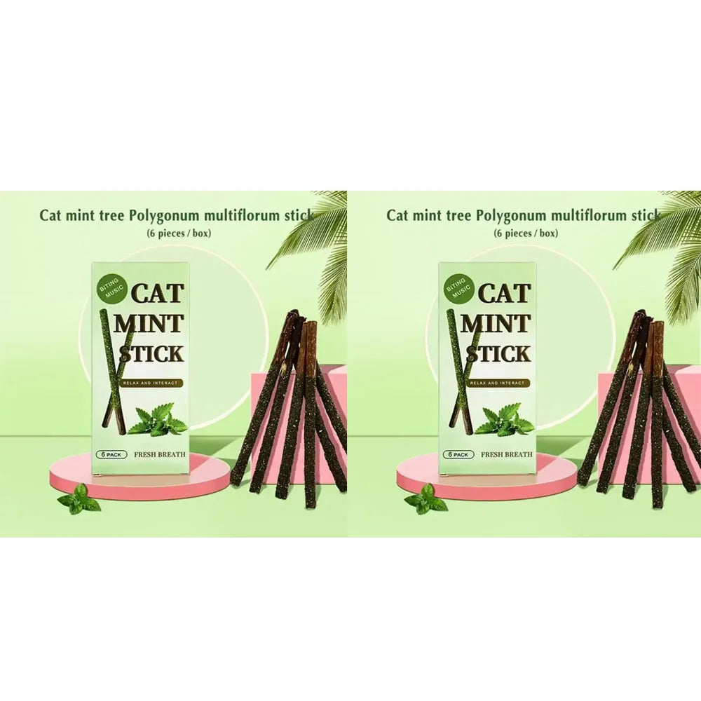 1-3pcs Natural Catnip Pet Cat Molar Toothpaste Stick Cat Snacks Sticks Pet Cleaning Teeth Cat Toys Silver Vine Pet Toy