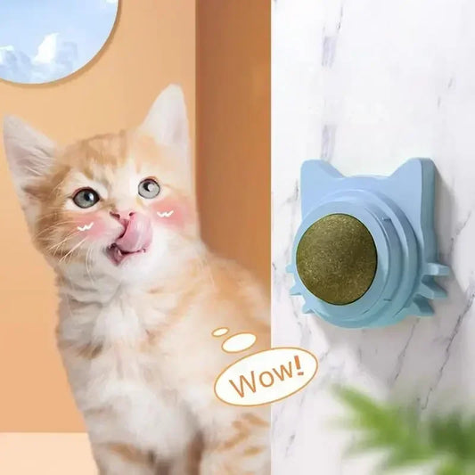 Catnip Balls Funny Lickable Cat Snack Catnip Balls Kitten Playing Chewing Cleaning Teeth Toy For pet supplies Small Medium Cats