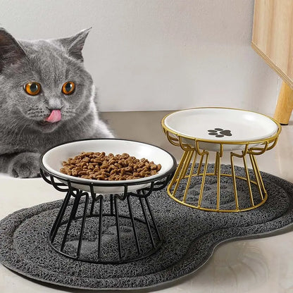 Nordic For Dog Cat Puppy Kitten Snack Canned Plate Elevated Pet Supplies Water Feeder Container Cat Food Bowl Pet Feeder Bowl