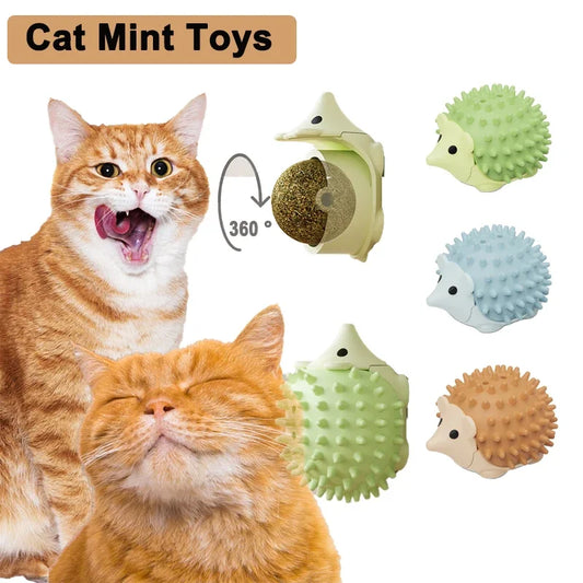 Catnip Balls Funny Lickable Cat Snack Catnip Balls Kitten Playing Chewing Cleaning Teeth Toy for Small Medium Cats Pet Supplies