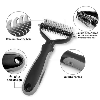 Dog Cat Hair Removal Comb Pet Long Hair Short Hair Pet Grooming Care Brush Trimming Dematting Brush Dog Pet Grooming Equipment