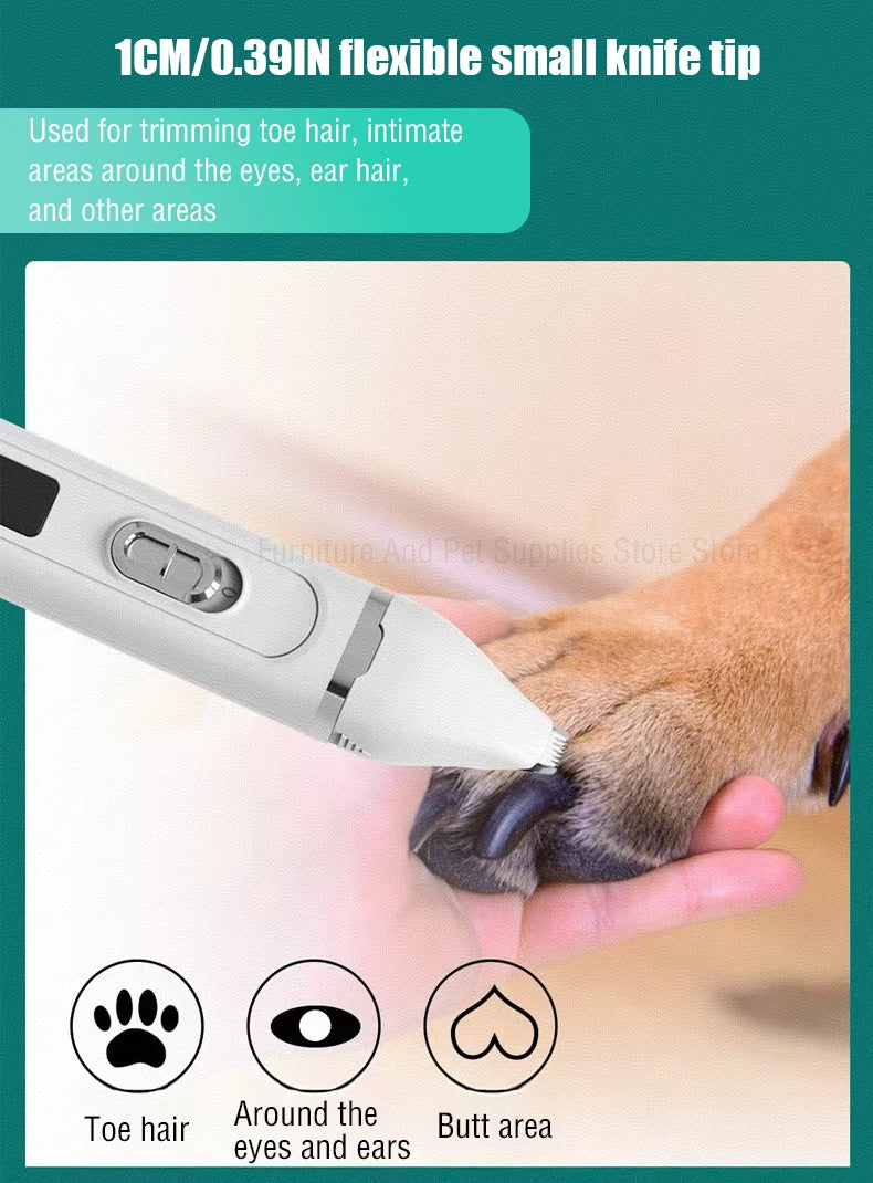 4-In-1 Pet Grooming And Care Set 4Different Blades Pet Hair Shaver Low Noise Pet Clippers Rechargeable Cordless Safe Dog Trimmer