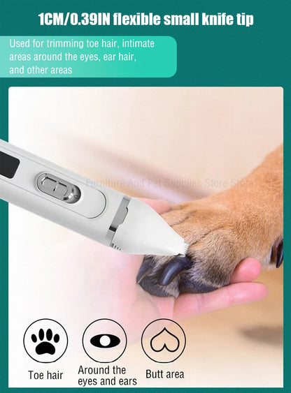 4-In-1 Pet Grooming And Care Set 4Different Blades Pet Hair Shaver Low Noise Pet Clippers Rechargeable Cordless Safe Dog Trimmer