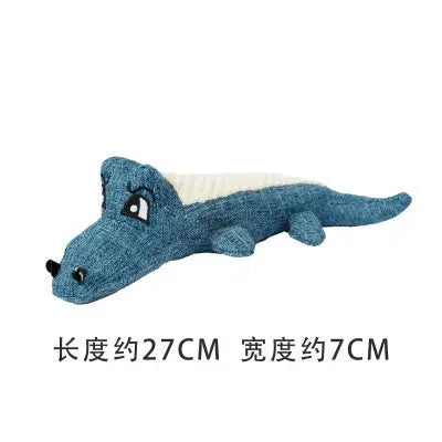 Pet Toys  Animals Shape Bite Resistant Squeaky Toys Teeth Grinding Plush Dog Toy for Small Large Puppy Pets Training Accessories
