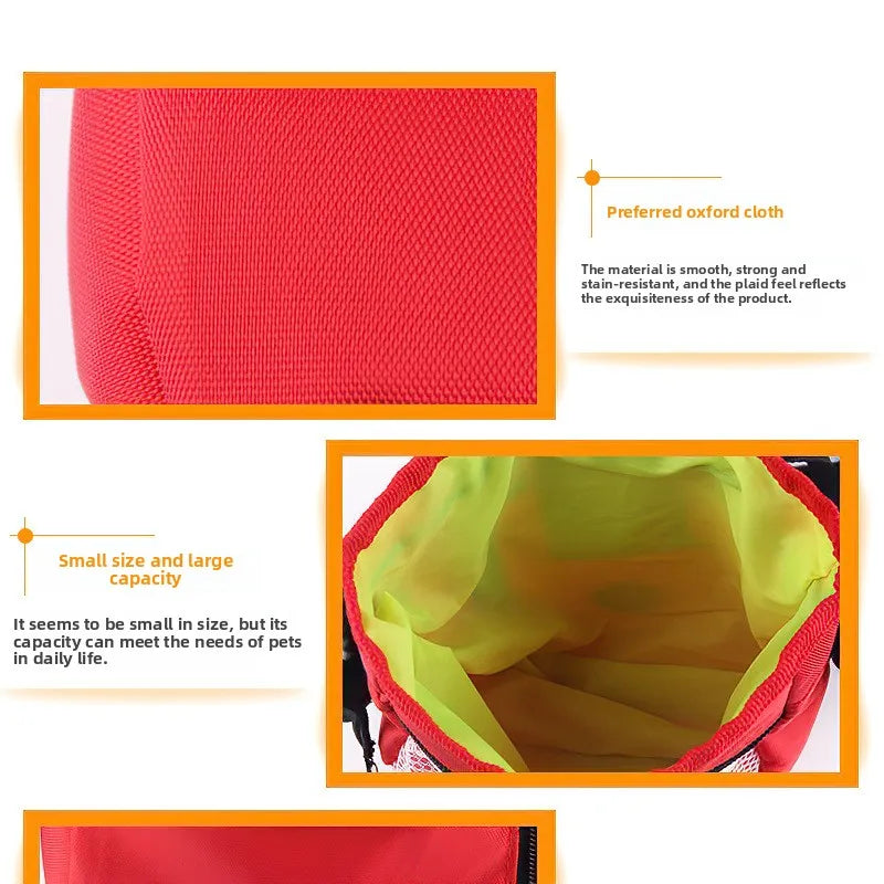 Dog Training Pouch Snack Carrier Outdoor Feeding Waist Bag Portable Foldable Pet Supplies Treat Holder Walking Adjustable Pack