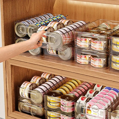 1pc Pet Can Storage Box Stackable Storage Baskets for Storing Pet Cat Dog Snacks Sundries Desktop Large-Capacity Storage Baskets