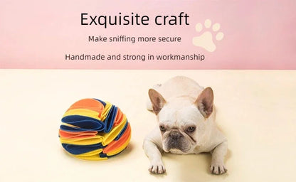 Dog Snuffle Ball Mat Sniffing Training Food Nose Blanket Detachable Slow Feeding Pads Puzzle Toy for Puppy Cats Pet Supplies