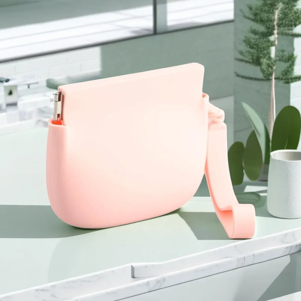 1 Silicone Dog Snack Bag, Portable Pet Snack Bag, Easy To Clean and Waterproof, Convenient Pet Food Bag for Outdoor Training