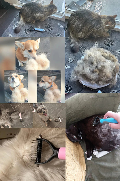 Dog Cat Hair Removal Comb Pet Long Hair Short Hair Pet Grooming Care Brush Trimming Dematting Brush Dog Pet Grooming Equipment