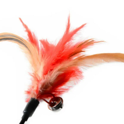 2 Pcs Cat Toy Bell Feather Funny Cat Rod Toy Cat Toys Interactive  Cat Accessories Pet  Cat Supplies